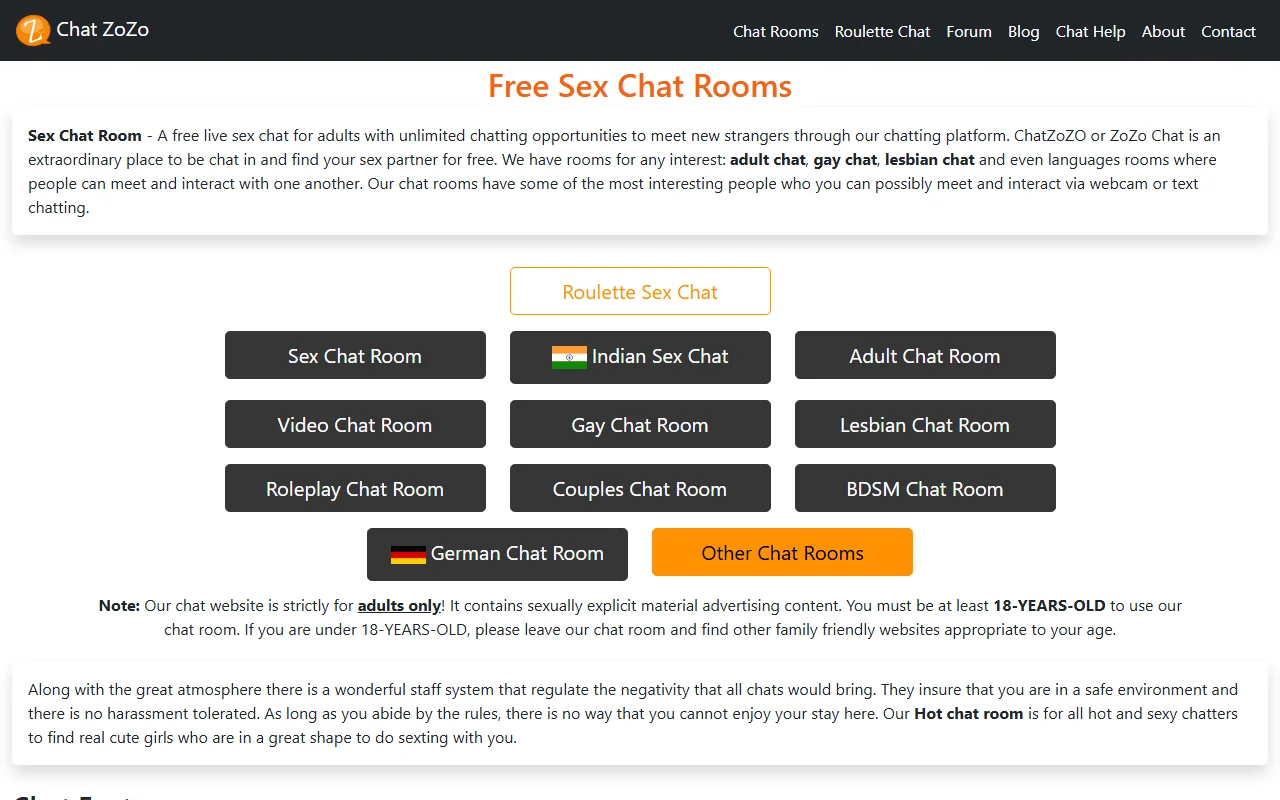 Screenshot: Chatzozo Screenshot of Chatzozo